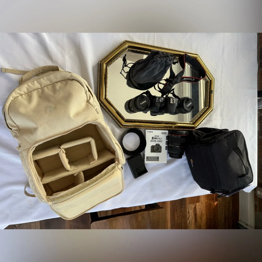 Canon Black EOS Rebel SL2 200D DSLR Camera Kit